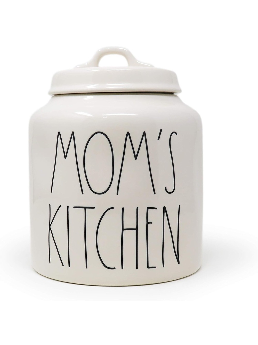 Rae Dunn Mom's Kitchen Large White Canister Cookie Jar